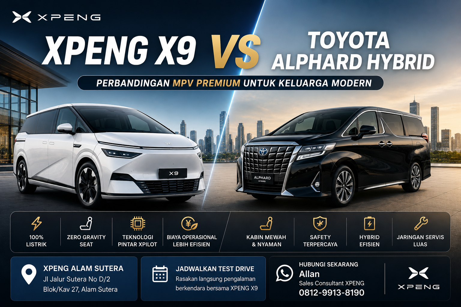 perbandingan xpeng x9 vs alphard