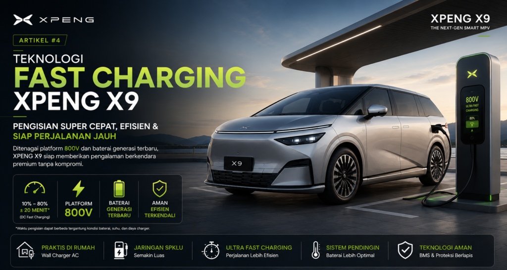 Teknologi Fast Charging XPENG X9: Pengisian Super Cepat untuk Mobilitas Tanpa Batas