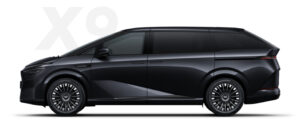 new xpeng x9 midnight black eksterior