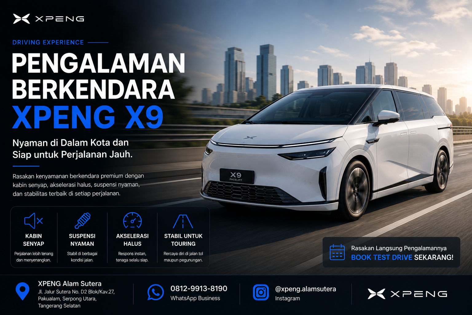 Pengalaman Berkendara XPENG X9: Nyaman di Dalam Kota dan Siap untuk Perjalanan Jauh