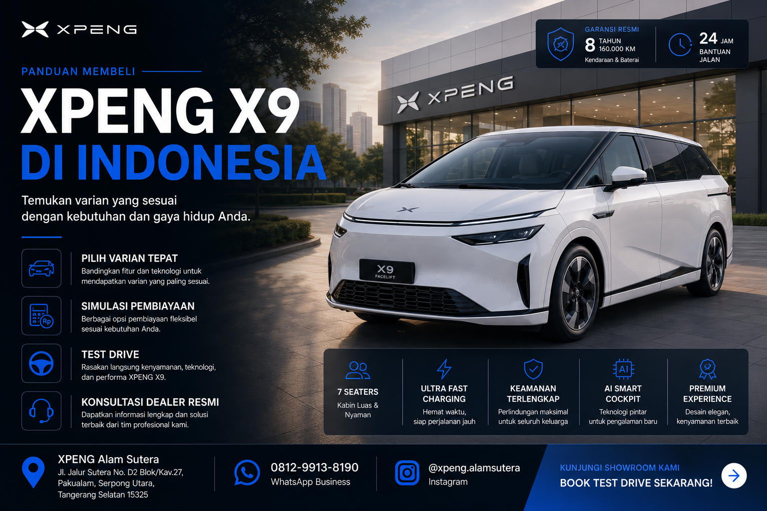 Panduan Membeli XPENG X9 di Indonesia: Harga, Varian, dan Tips Memilih Sesuai Kebutuhan